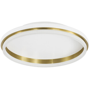 Plafon okrągły glamour Sallow LED 45cm biało-złoty