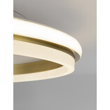 Plafon Glamour Sallow LED - Biało-złoty | Decolab24