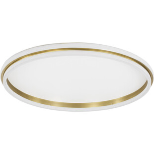 Plafon okrągły glamour Sallow LED 60cm biało-złoty