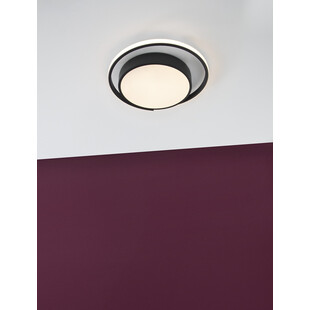Plafon LED Czarny 40cm - Nowoczesne Oświetlenie | Decolab24