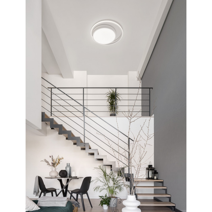 Plafon LED biały 40cm - Nowoczesne oświetlenie Decolab24