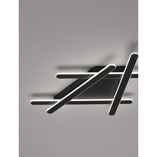 Plafon LED Salix 75cm Czarny | Nowoczesne Lampy Decolab24