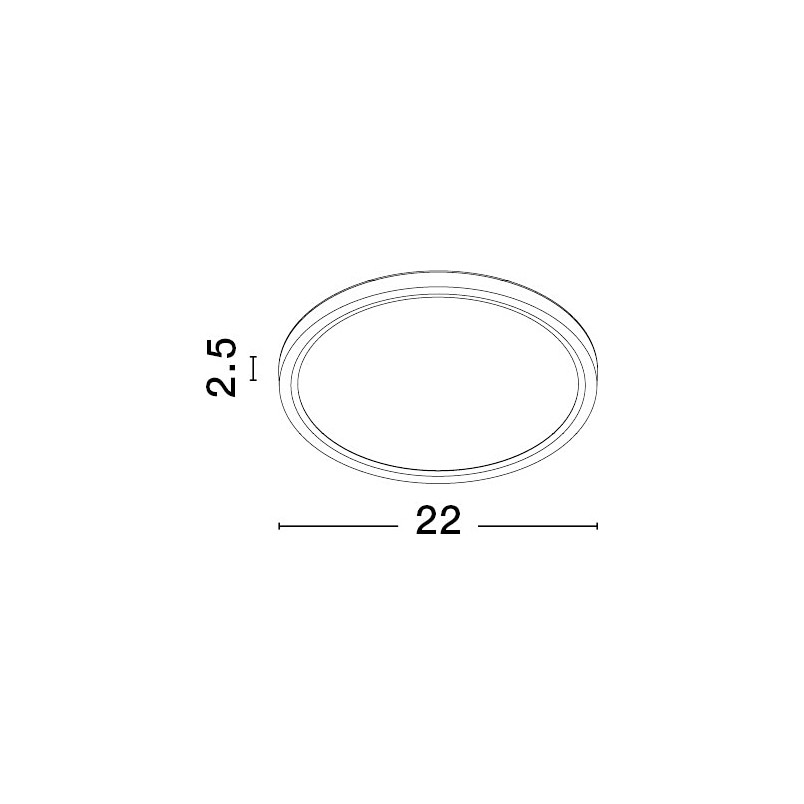Plafon LED Rebel 22cm biały - Oświetlenie Decolab24