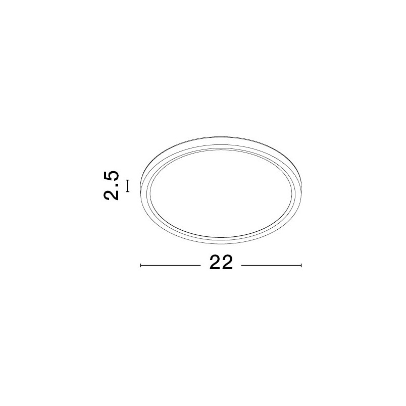 Plafon LED Rebel 22cm Czarny | Oświetlenie Decolab24