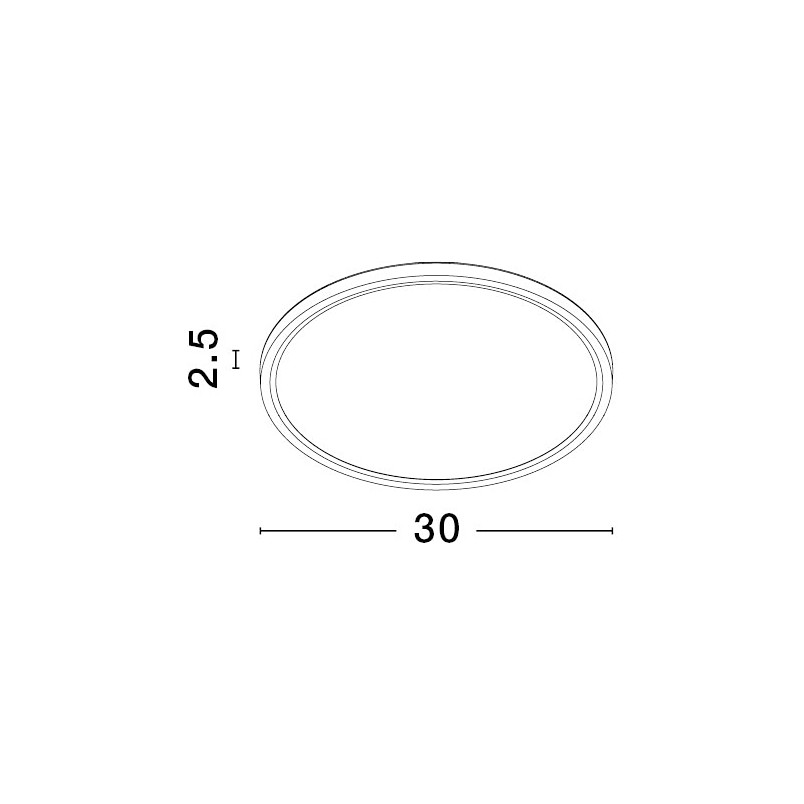 Plafon Rebel LED 30cm biały | Oświetlenie LED Decolab24