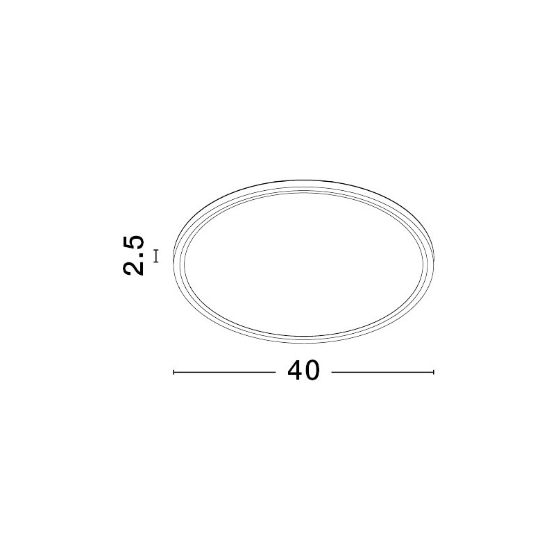 Plafon Rebel LED biały 40cm - Oświetlenie LED Decolab24