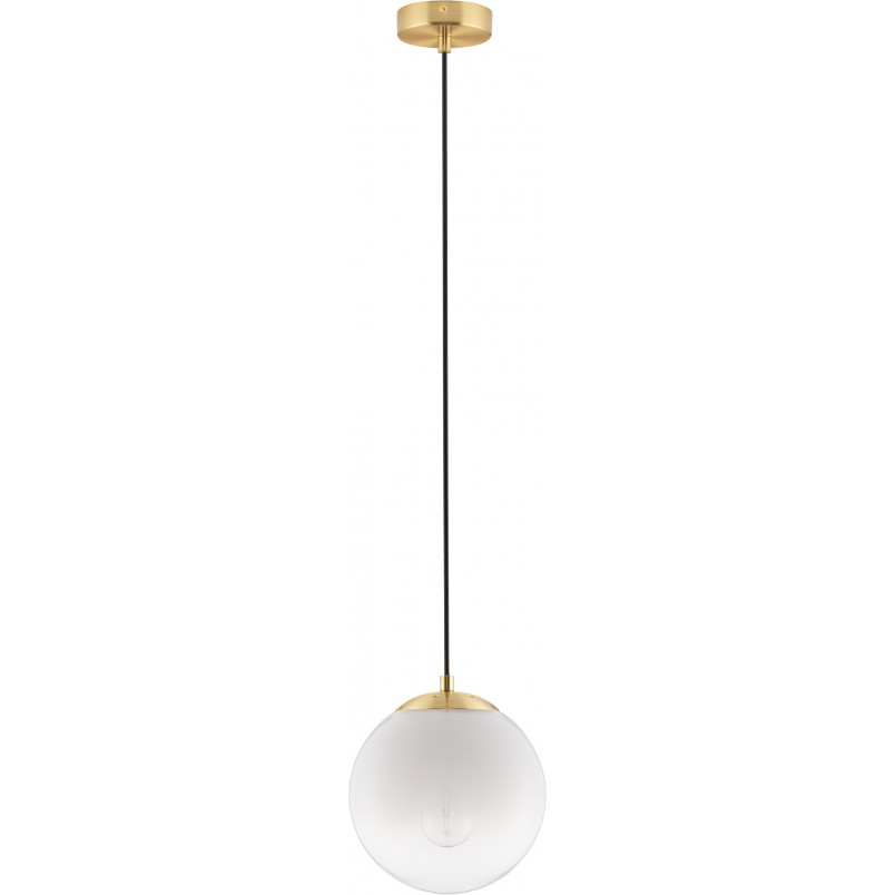 Lampa wisząca Lian - szklana kula 20cm, biały gradient | Decolab24