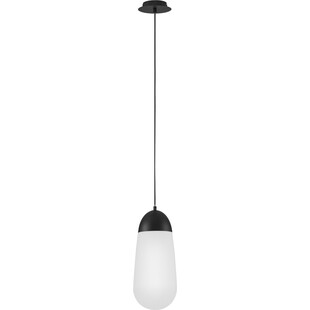 Lampa wisząca Ellipse biało-czarna | Decolab24