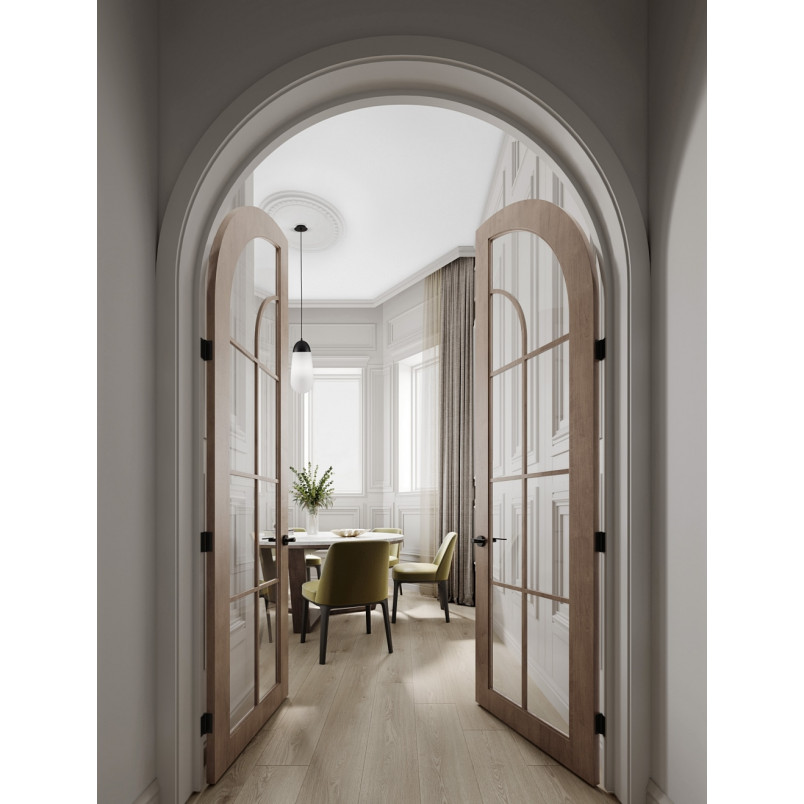Lampa wisząca Ellipse biało-czarna | Decolab24
