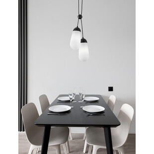 Lampa wisząca Ellipse biało-czarna | Sklep Decolab24