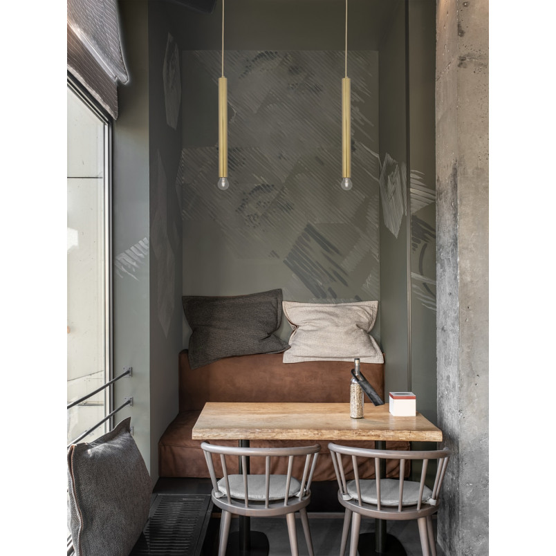 Lampa Wisząca Glamour Złota Tuba | Decolab24