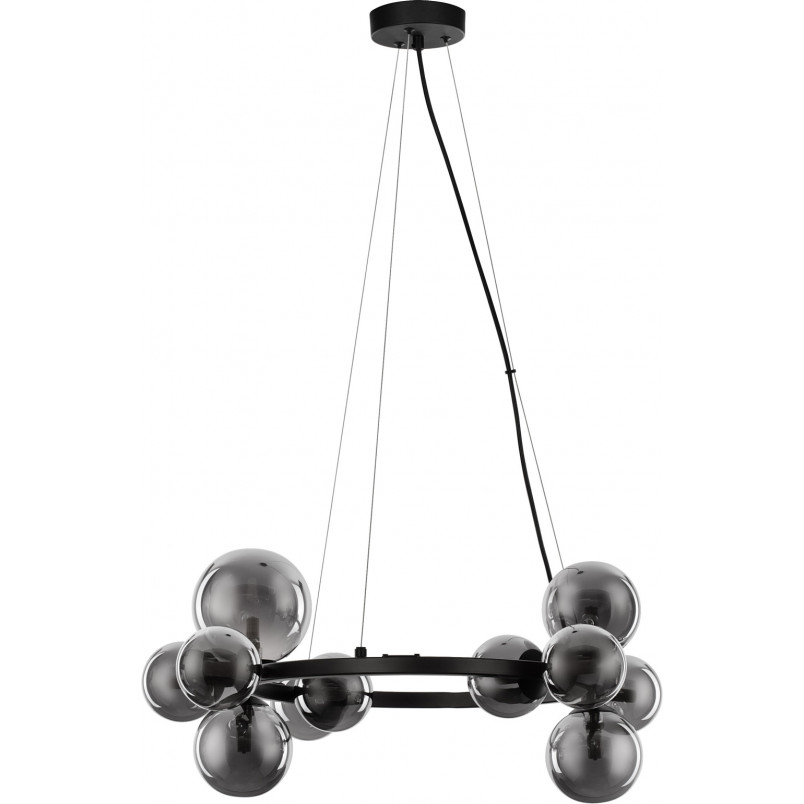 Lampa wisząca Nerro XI - szkło dymione, glamour | Decolab24