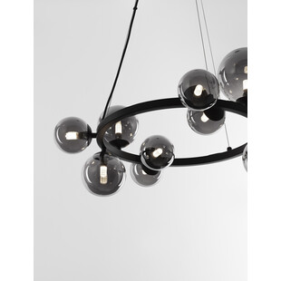 Duża i efektowna lampa ze szklanymi kulami Nerro