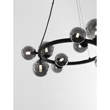 Lampa wisząca Nerro XI - szkło dymione, glamour | Decolab24