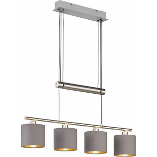 Lampa wisząca Garda IV szara Trio | Nowoczesny design