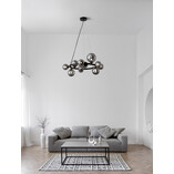 Lampa wisząca Nerro XI - szkło dymione, glamour | Decolab24