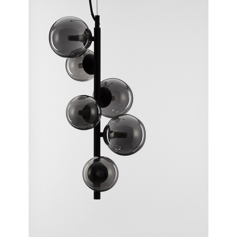 Lampa wisząca Nerro VI - szkło dymione, glamour | Decolab24