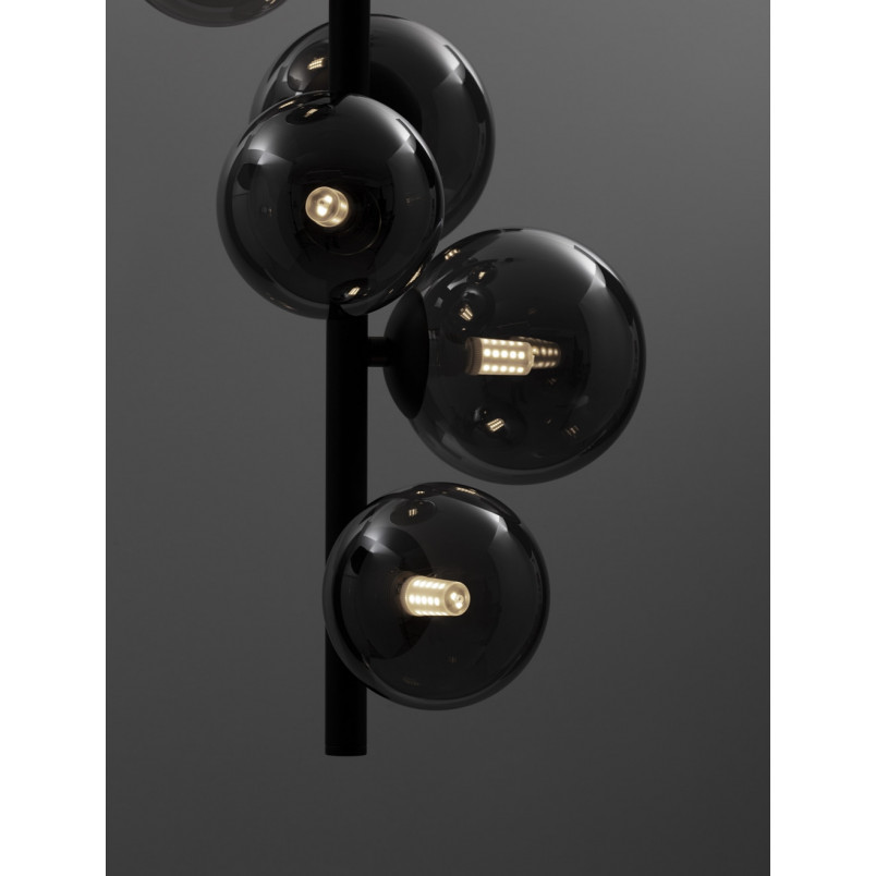 Lampa wisząca Nerro VI - szkło dymione, glamour | Decolab24