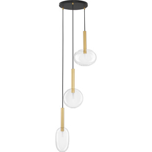Lampa wisząca szklana Sophia | Glamour, 3 punkty, 50cm