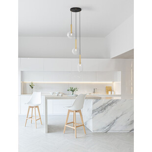 Lampa wisząca szklana Sophia | Glamour, 3 punkty, 50cm