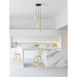 Lampa wisząca szklana Sophia | Glamour, 3 punkty, 50cm