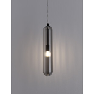 Lampa wisząca szklana retro Riffed - Elegancki design | Decolab24