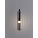 Lampa wisząca szklana retro Riffed - Elegancki design | Decolab24