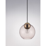 Lampa wisząca szklana kula retro Verde - Różowa | Decolab24