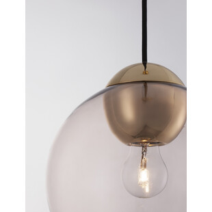 Lampa wisząca szklana kula retro Verde - Różowa | Decolab24