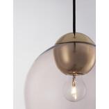 Lampa wisząca szklana kula retro Verde - Różowa | Decolab24