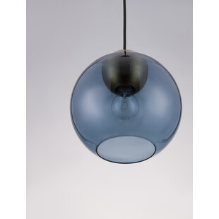 Lampa wisząca niebieska Verde: Szkło, Retro, E27 | Decolab24