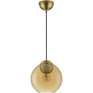 Lampa wisząca szklana kula retro Verde 24cm - Decolab24
