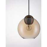 Lampa wisząca szklana kula retro Verde 24cm - Decolab24