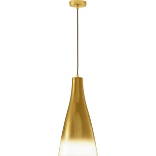 Lampa Wisząca Szklana Taper | Złota, E27 | Decolab24
