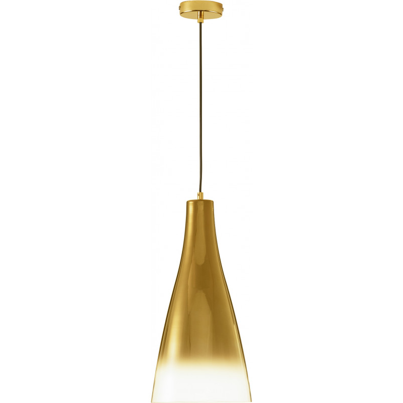 Lampa Wisząca Szklana Taper | Złota, E27 | Decolab24
