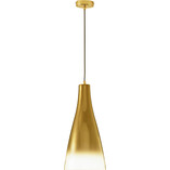 Lampa Wisząca Szklana Taper | Złota, E27 | Decolab24