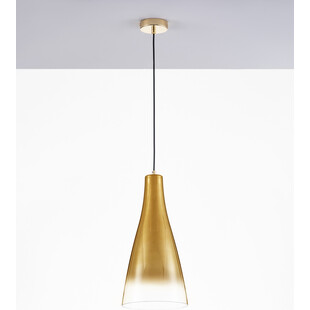 Lampa Wisząca Szklana Taper | Złota, E27 | Decolab24