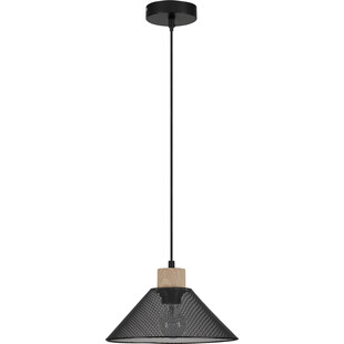 Lampa loft Sean czarna | Ażurowa wisząca E27 | Decolab24