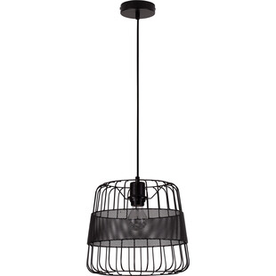 Lampa wisząca Sean czarna - Loftowa lampa metalowa E27
