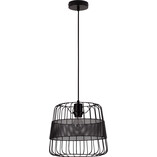 Lampa wisząca Sean czarna - Loftowa lampa metalowa E27