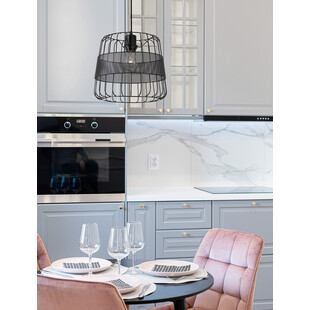 Lampa wisząca Sean czarna - Loftowa lampa metalowa E27