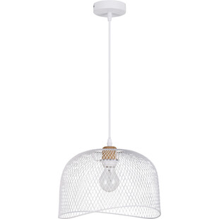 Lampa wisząca ażurowa Myron 30cm biała