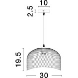 Lampa Wisząca Czarna Myron | Loftowa | Decolab24