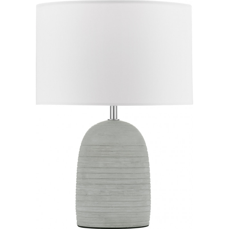Lampa betonowa Poemo | Biało-szara, stylowe oświetlenie