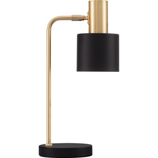 Lampa stołowa retro Mira czarno-złota | Decolab24