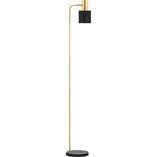 Lampa podłogowa retro Mira czarno-złota | Decolab24