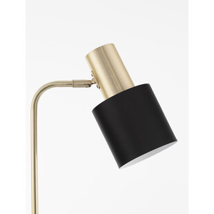 Lampa podłogowa retro Mira czarno-złota