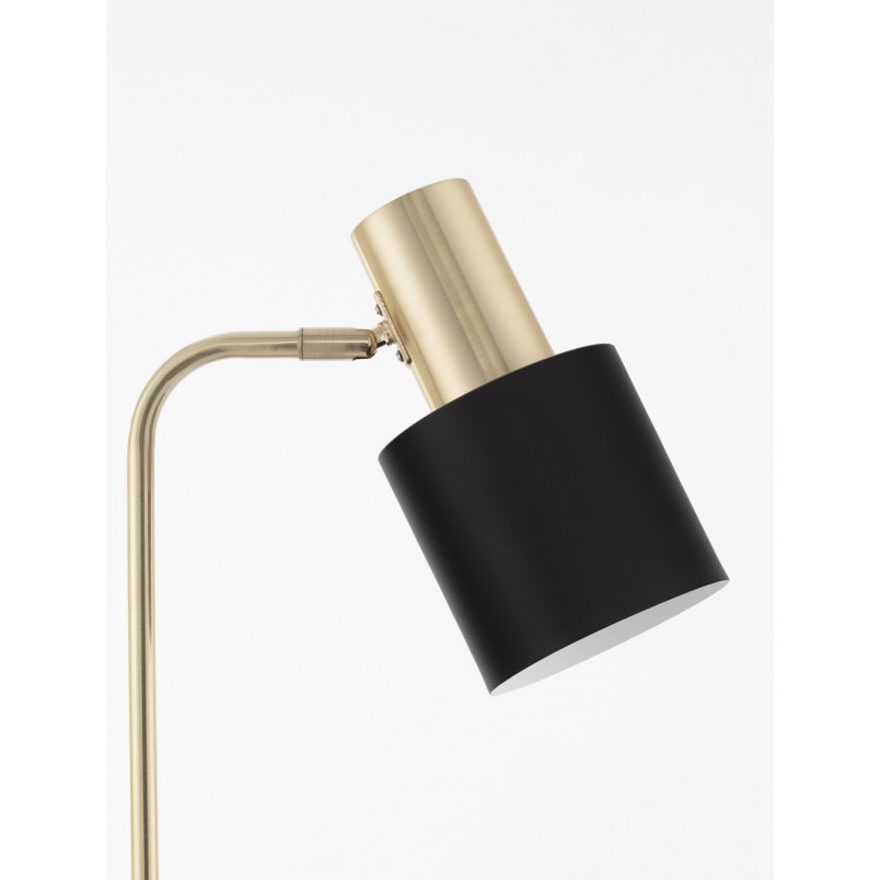 Lampa podłogowa retro Mira czarno-złota | Decolab24