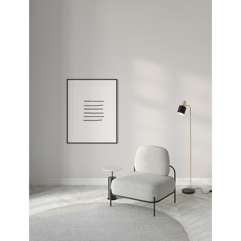 Lampa podłogowa retro Mira czarno-złota | Decolab24