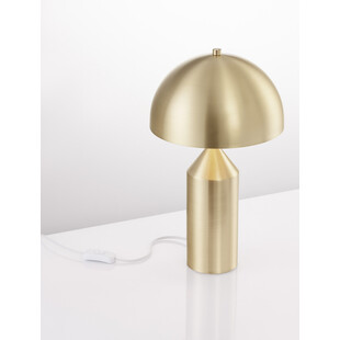 Lampa stołowa "Grzybek" Retro Mush - Złoty Mosiądz | Decolab24